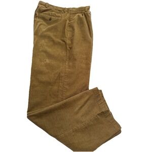 Dockers  Corduroy Pants Mens 36x32 Brown Pleated Relaxed Fit